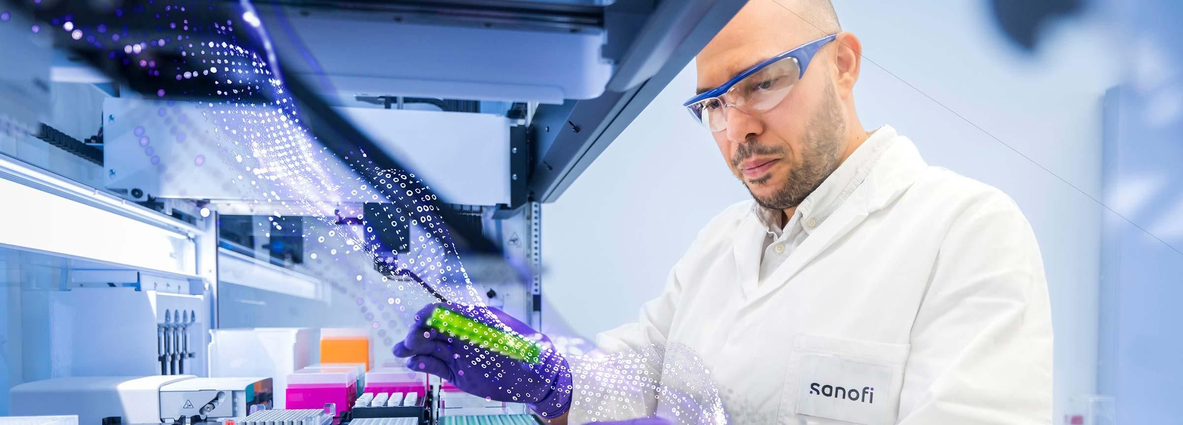 Foto von Mohammed Mosa im Labor