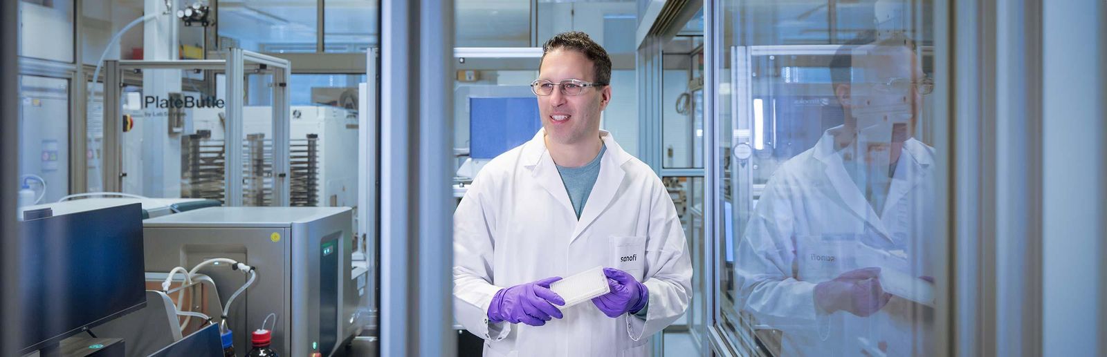 Foto von Felix Bärenz im Labor