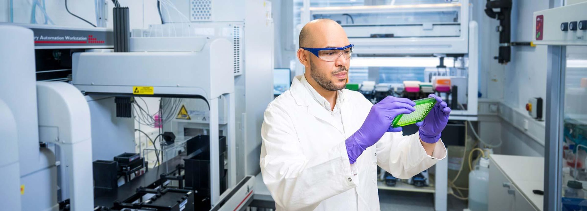 Mohammed Mosa im Labor