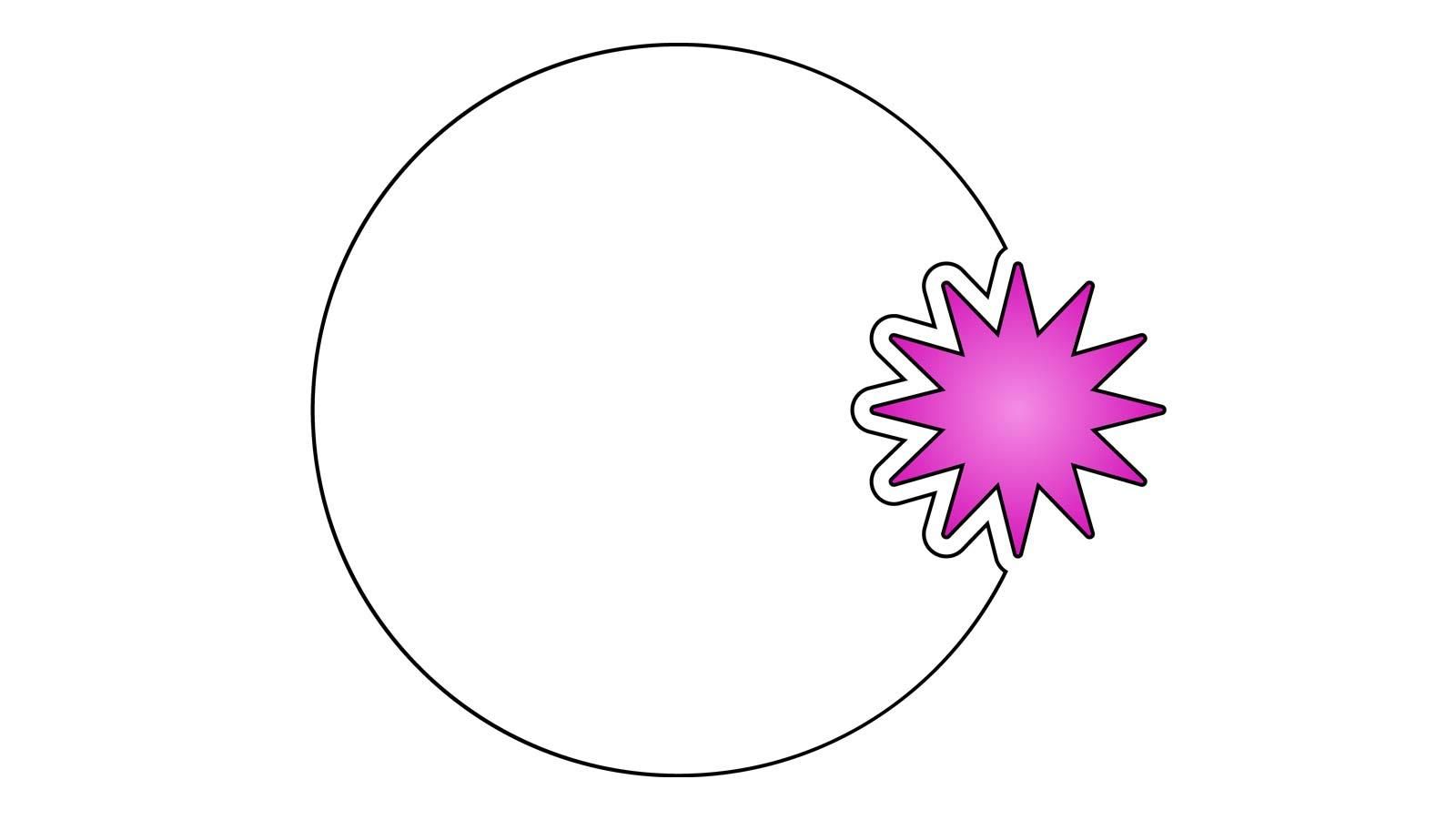 Schematische Darstellung der Bindung eines Enzyms