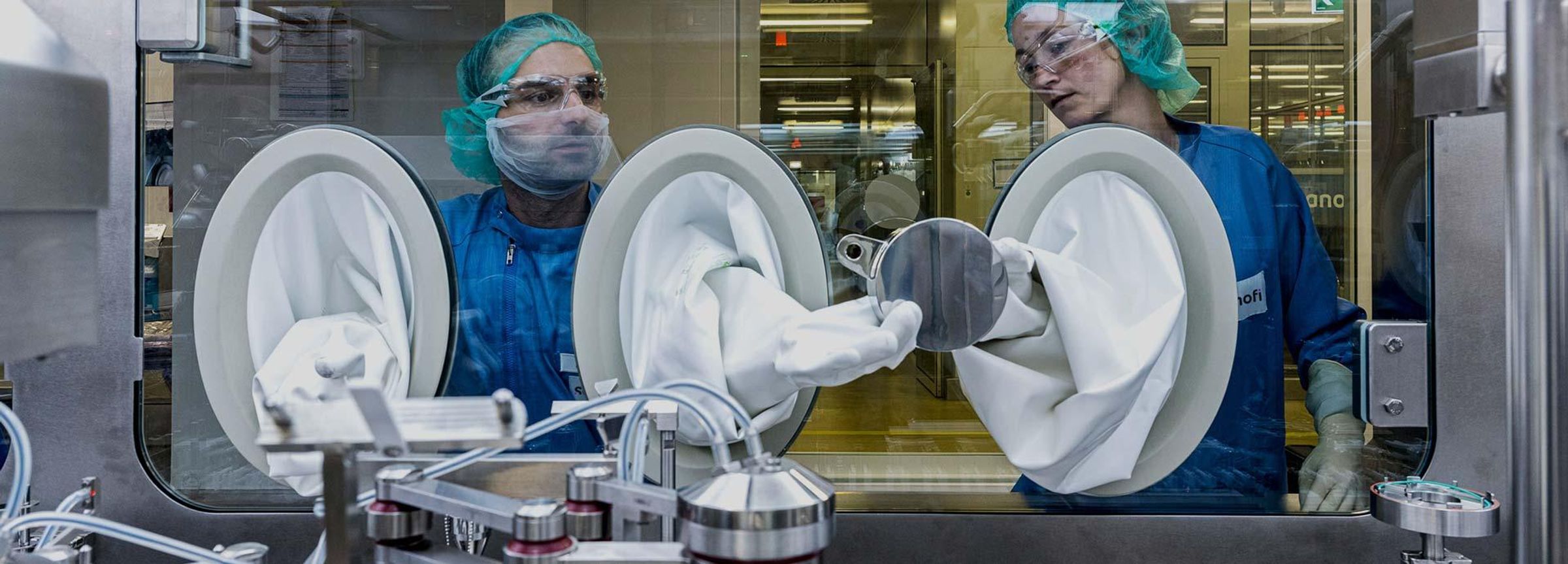 Rüstung einer Anlage zur Sterilfertigung am BioCampus in Frankfurt
